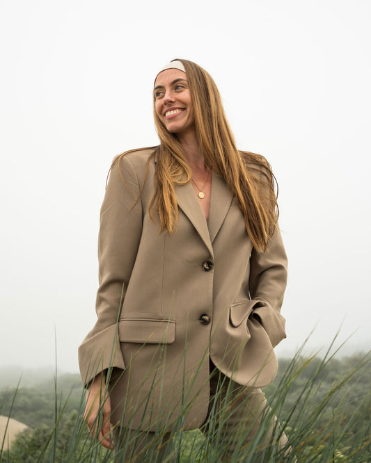 The Linen headband - sand